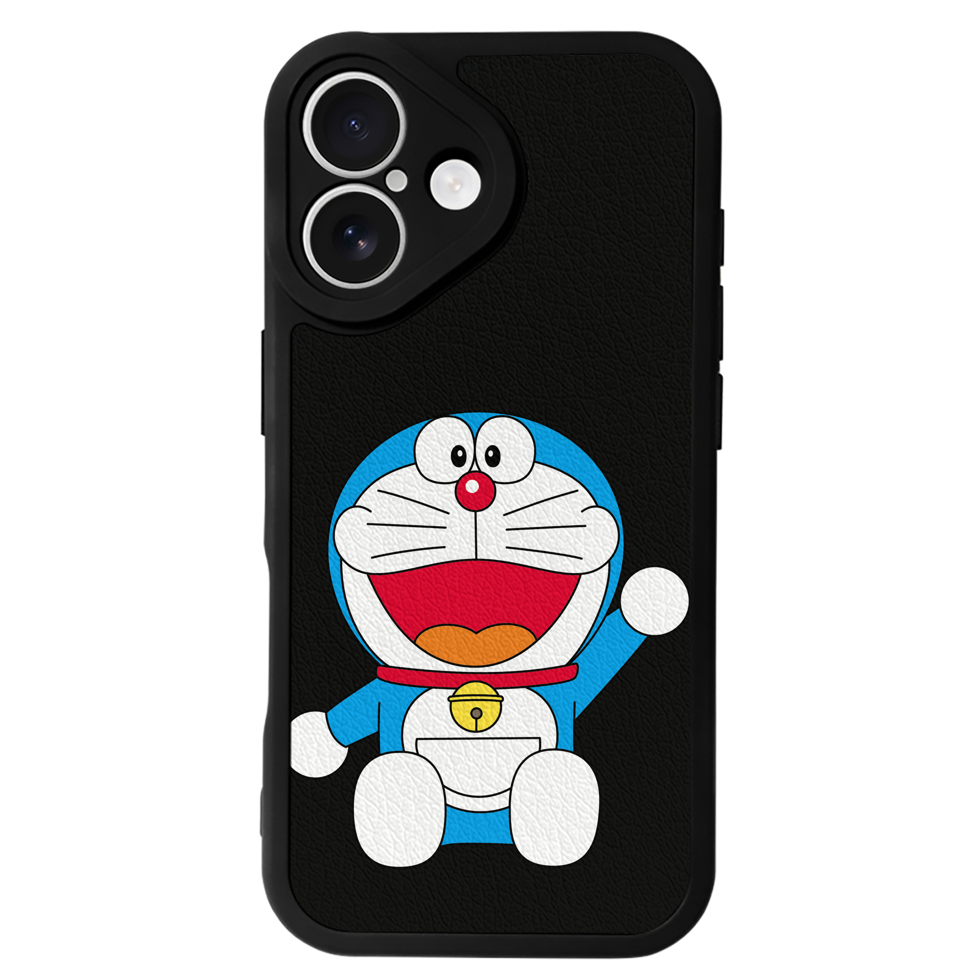 （画像用） ドラえもん Doraemon 【iPhone 16シリーズ対応】シリコンスマホケース（レザー調） 材質：シリコン